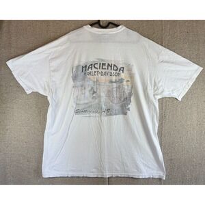 VTG Mens Sz XXL HARLEY DAVIDSON White HACIENDA Scottsdale Arizona